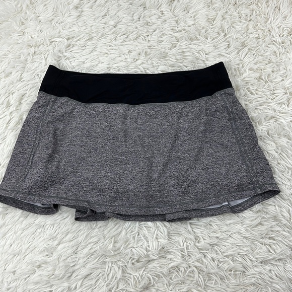 Lululemon Pace Rival Skirt (Regular) *No Panels 13" Heather Lux Multi Black - Picture 1 of 7